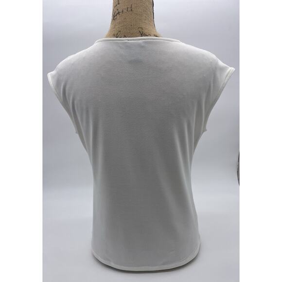 Ann Taylor Medium Petite white blouse - Picture 3 of 5